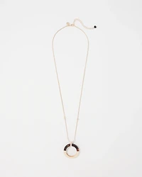 Gold and Tortoiseshell Ring Pendant
