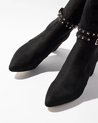 Removable Strap Suede Sock Boot