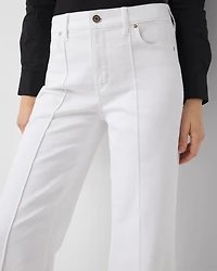Petite High-Rise Wide Leg Cropped Jeans