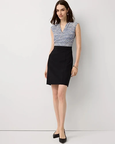 V-neck Sheath Dress
