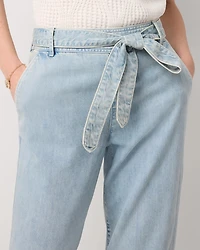 Petite High Rise Tapered Ankle Featherweight Jean