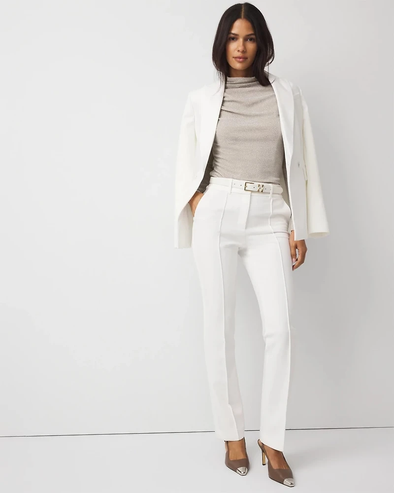 WHBM FORME™ Stretch Metallic Long-Sleeve Tee