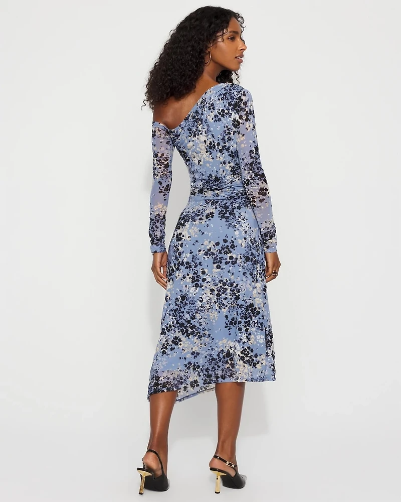 Off-The-Shoulder Bodycon Midi Dress