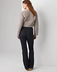 High-Rise Patch Pocket Bootcut Jeans