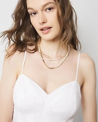 Petite Poplin Corset Midi Dress