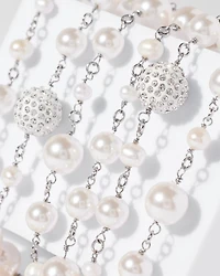 Multi Pearl Strand Necklace