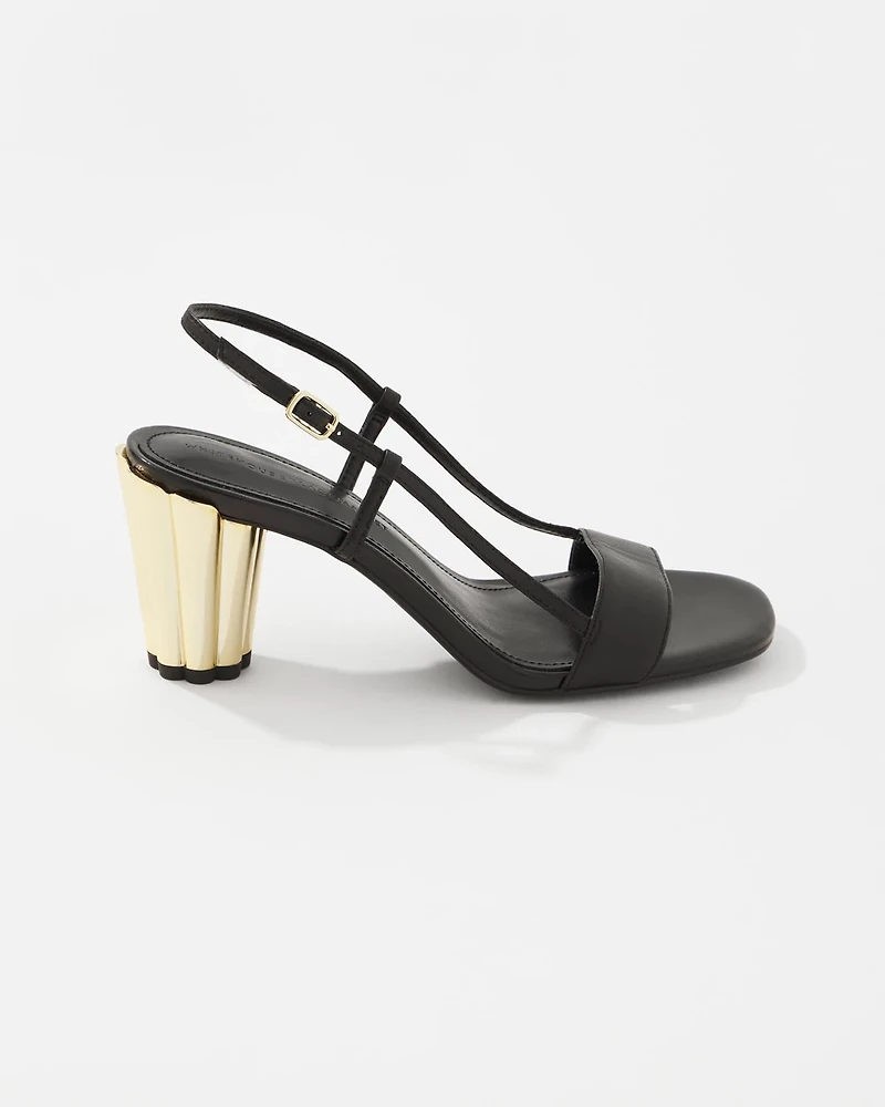 Leather Heeled Sandal