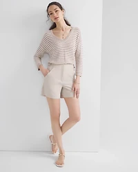 Extra High-Rise 5-Inch Buckle-Waist Shorts