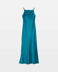 Square Neck Satin Slip Dress