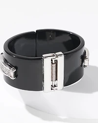 Art Deco Black Enamel Cuff