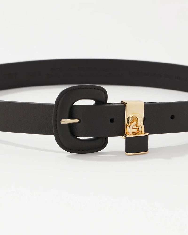 Padlock Charm Pant Belt