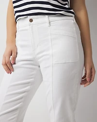 Mid-Rise Double Pocket Girlfriend Jean