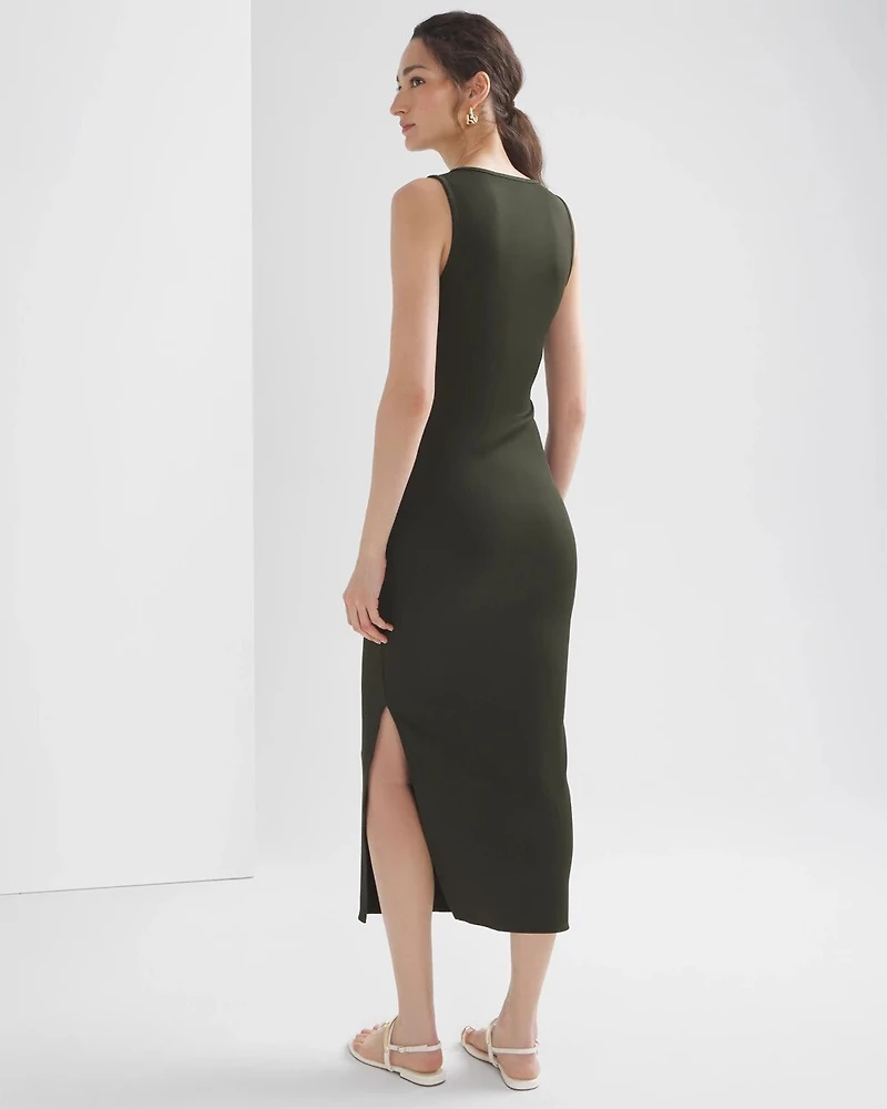 WHBM® FORME Ribbed Lace-Up Dress