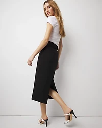 Petite Belted Trouser Skirt
