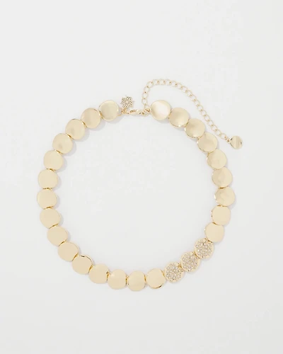 Pavé Discs Short Necklace