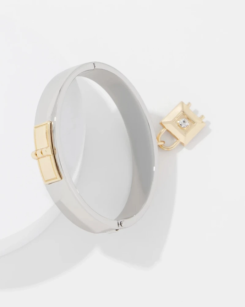 Padlock Charm Hinge Bracelet