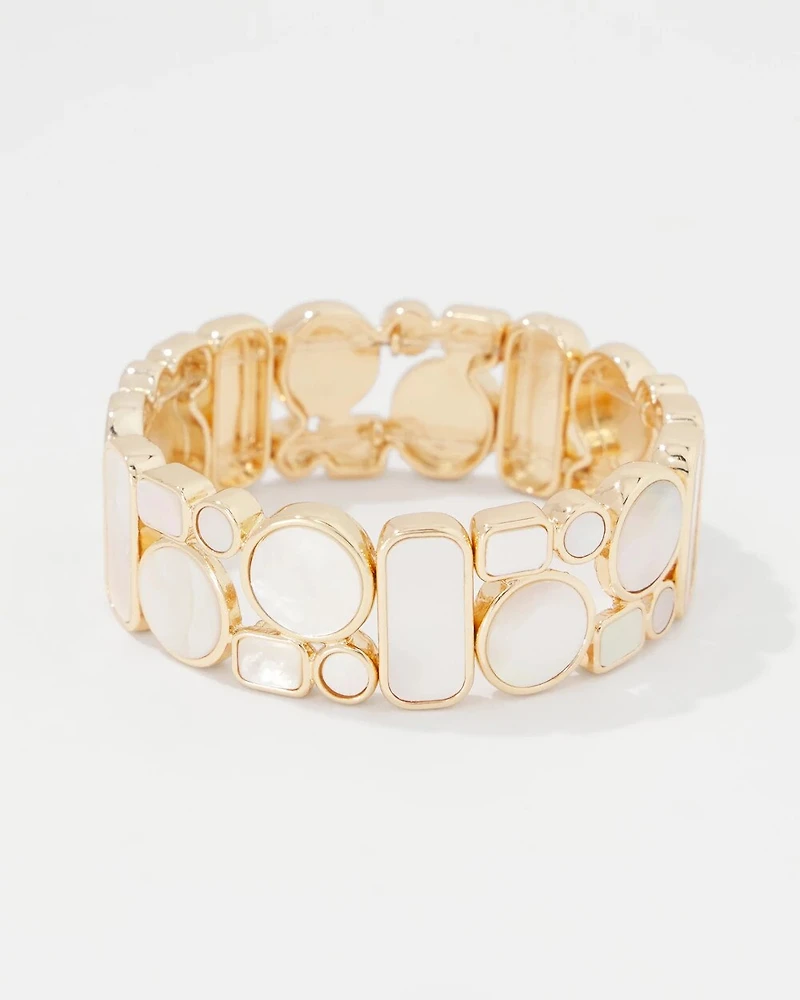 Mother of Pearl Stretch Bracelet
