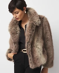 Faux Fur Peacoat
