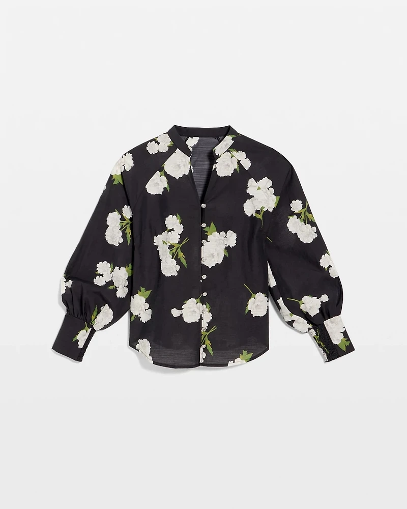 Floral Raglan Sleeve Shirt