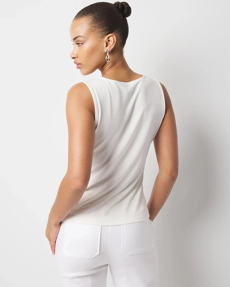 Ring Detail Ruched Tank