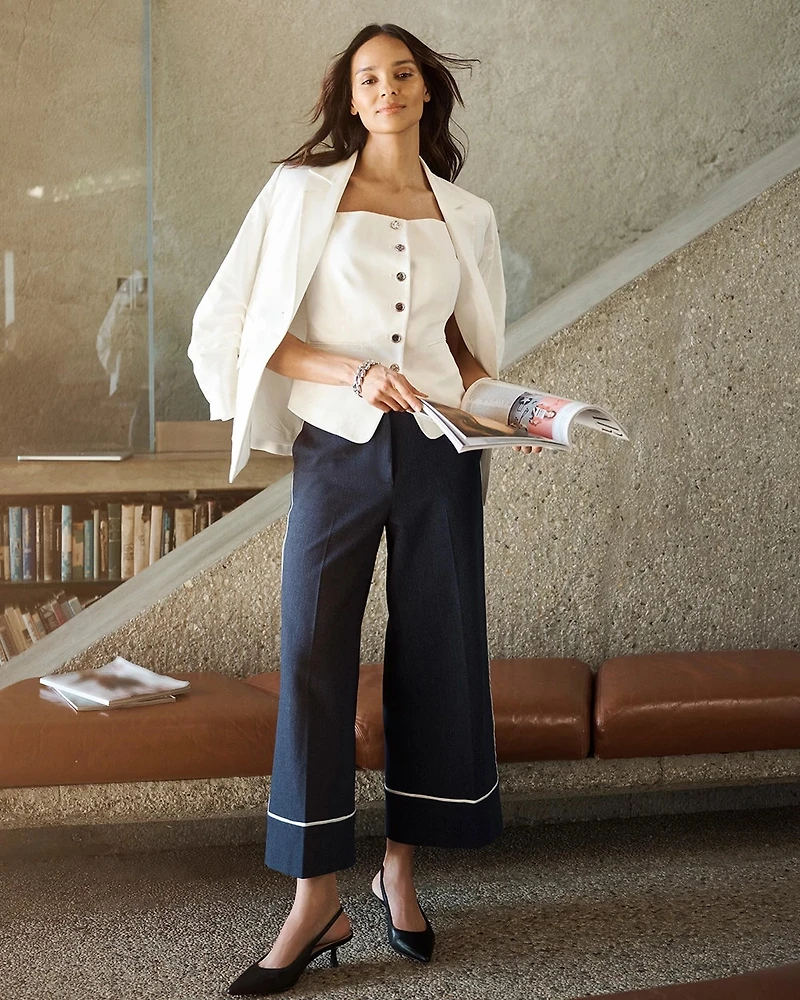 Ruched Sleeve Blazer