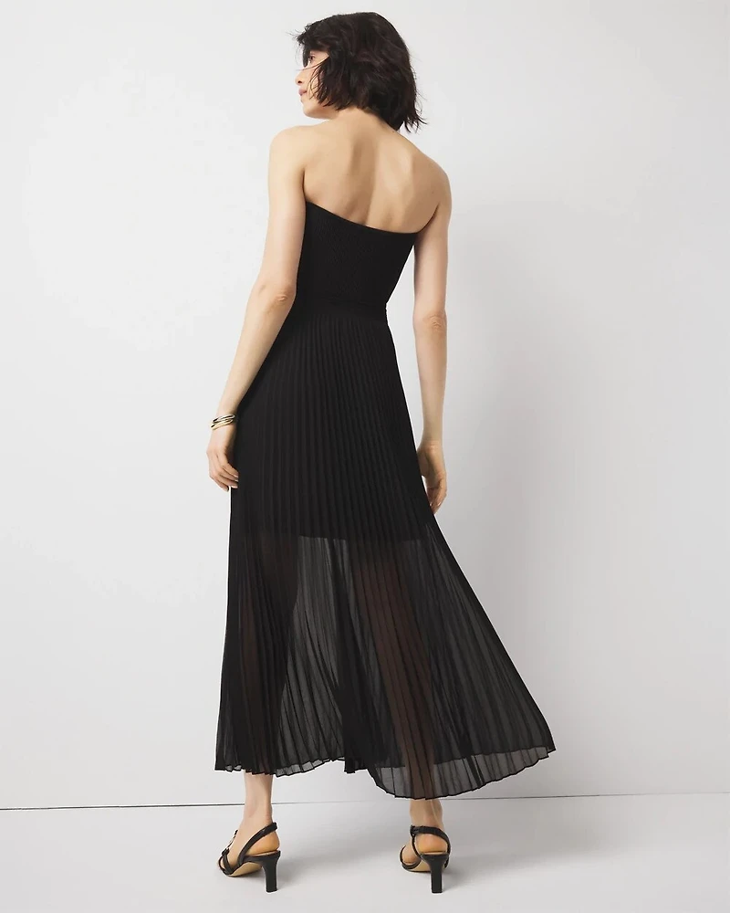 Pleated Maxi Skirt