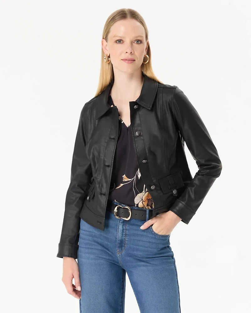 Coated Trucker Jacket