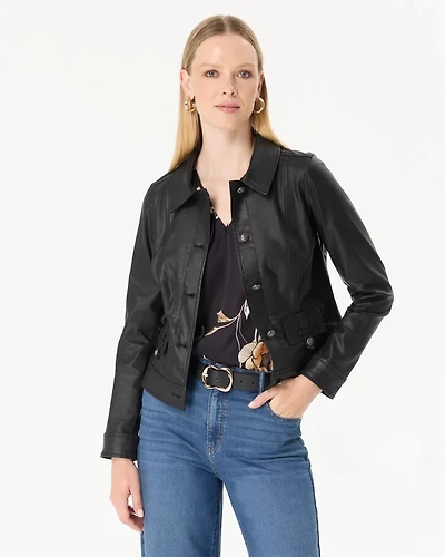 Coated Trucker Jacket