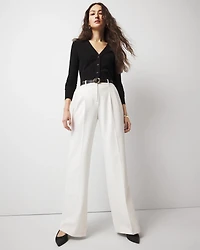 Pleated Wide Leg Pants