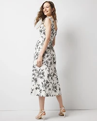 Petite Ruched Tank Midi Dress