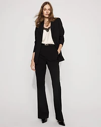 Belted One-Button Blazer