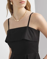 Cotton Poplin Midi Dress