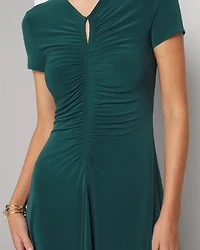 Short Sleeve Keyhole Dress