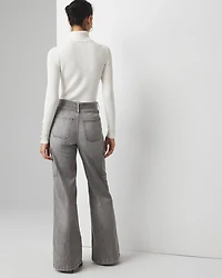 Extra High-Rise Utility Cargo Wide Leg Jeans