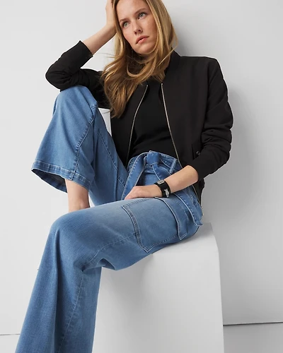 Extra High-Rise Wide-Leg Cargo Jeans
