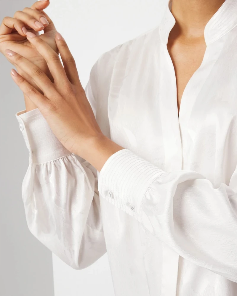 Trapunto Jacquard Stitched Shirt