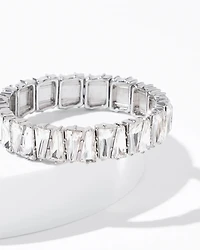 Art Deco Clear Crystal Stretch Bracelet