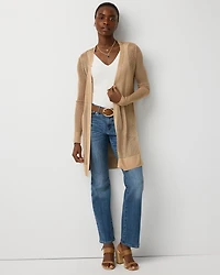 Open Stitch Longline Cardigan