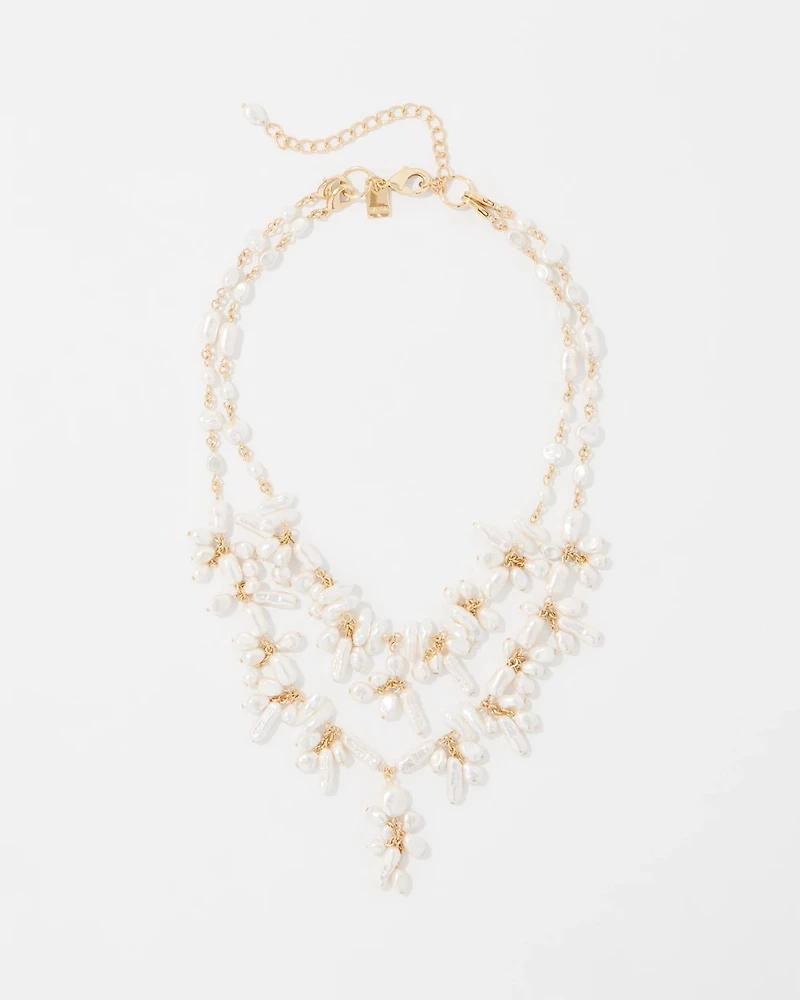 Convertible Glass Pearl Necklace
