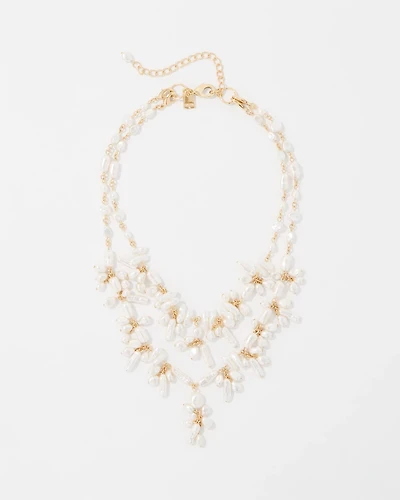 Convertible Glass Pearl Necklace