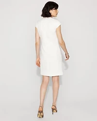Embellished Tweed Mini Dress