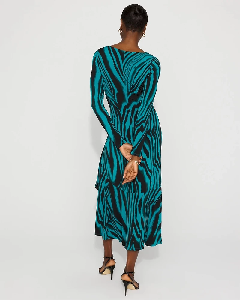 Tie-Waist Midi Dress