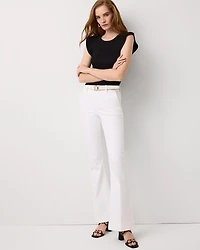 Cuffed High Rise Flare Jean