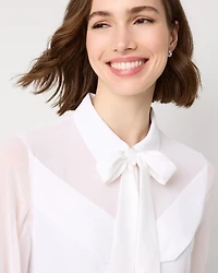 Tie Detail Button Front Shirt
