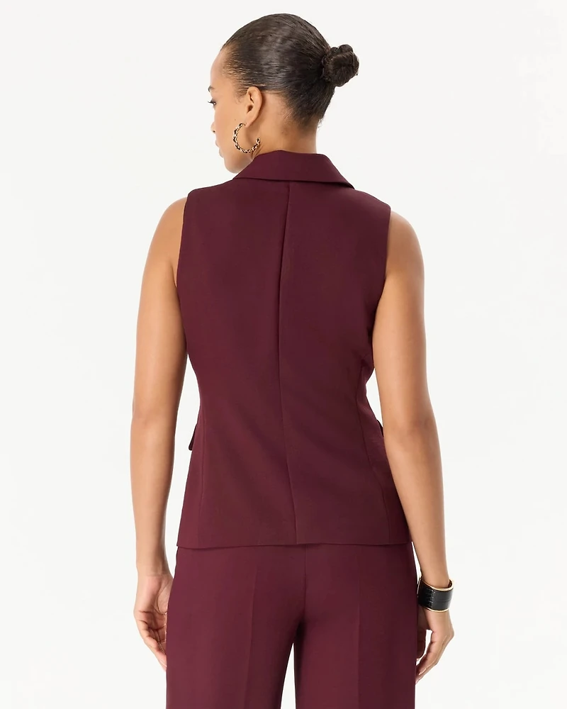 One-Button Tailored Vest