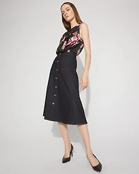 Satin Twist-Neck Shell