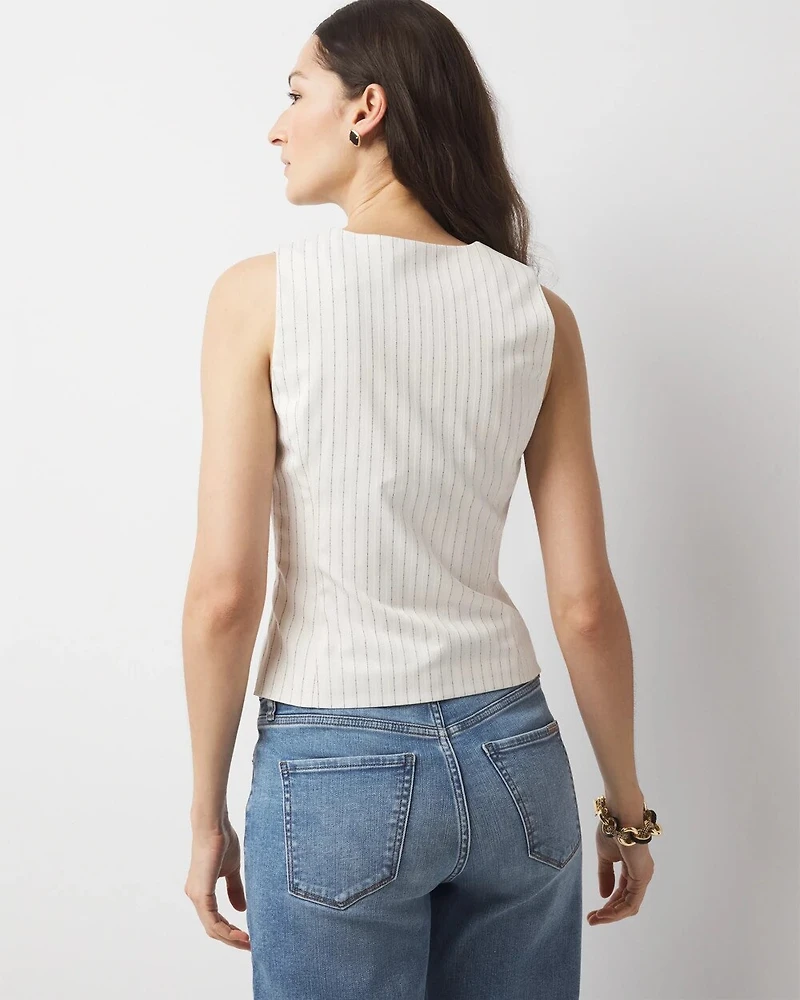 Pinstripe Vest