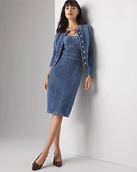 Strapless Denim Dress