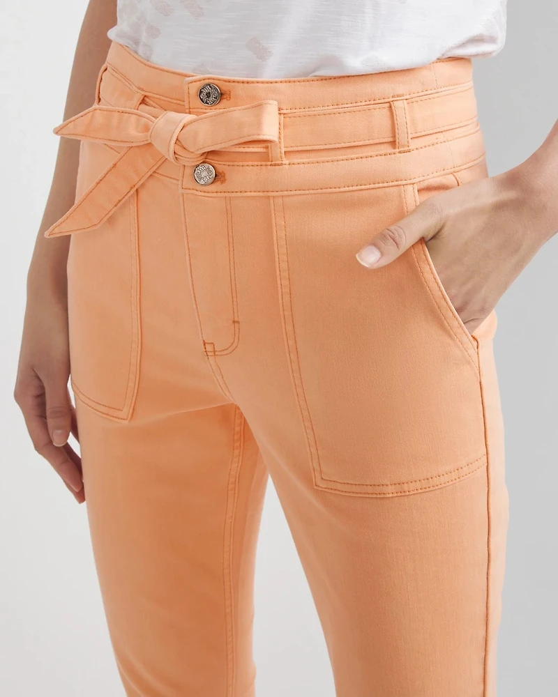Extra High-Rise Utility Slim Ankle Jeans
