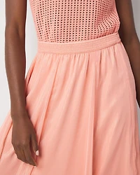 Chiffon A-Line Maxi Skirt
